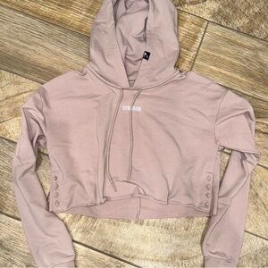 Gymshark Blush Pink Cropped Hoodie